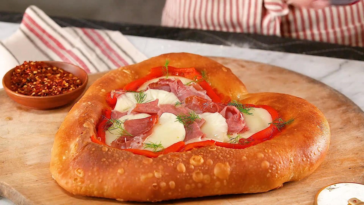 Heart-Shaped Pizza