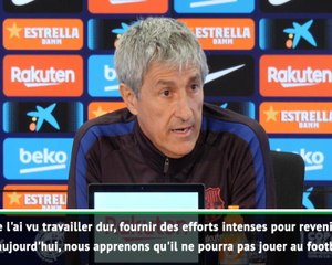 Barça - Setién "inquiet" pour Dembélé