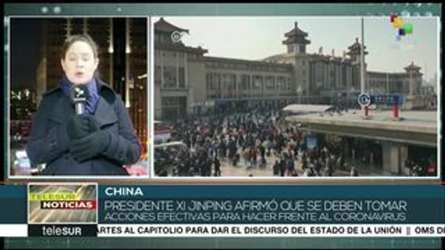 China: urge pdte. Jinping a acciones efectivas contra el coronavirus