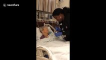 Heartwarming moment nurse sings like an angel while she feeds her patient in Texas