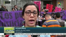 Hondureños exigen justicia en caso del asesinato de Berta Cáceres