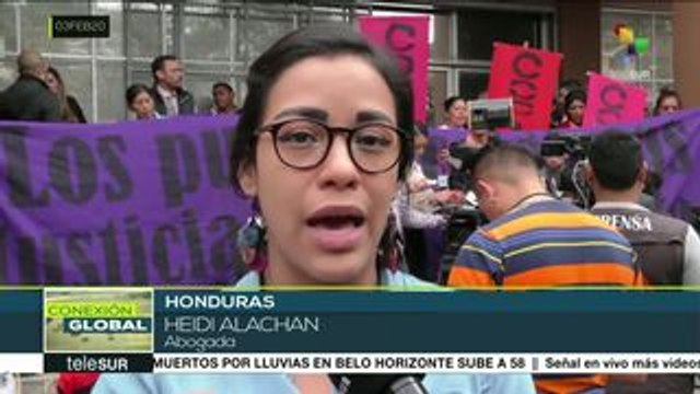 Hondureños exigen justicia en caso del asesinato de Berta Cáceres