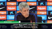 Messi's Barca row with Abidal out of Setien's control