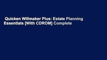Quicken Willmaker Plus: Estate Planning Essentials [With CDROM] Complete
