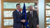 Sánchez se reúne con el presidente del Consejo Europeo, Charles Michel
