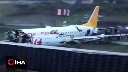 Pistten çıkıp parçalanan uçağın pilotuyla kule arasındaki konuşma ortaya çıktı