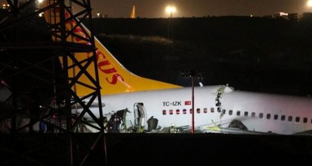 Son Dakika: Pegasus'tan uçağın pistten çıkmasına ilişkin açıklama: Can kaybı yok, yaralı yolcular hastaneye sevk edildi