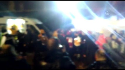 Sabiha Gökçen Havalimanı'nda bir uçak pistten çıktı - Yaralının çıkarılması