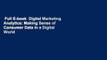 Full E-book  Digital Marketing Analytics: Making Sense of Consumer Data in a Digital World
