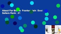 About For Books  Frankenstein  Best Sellers Rank : #1