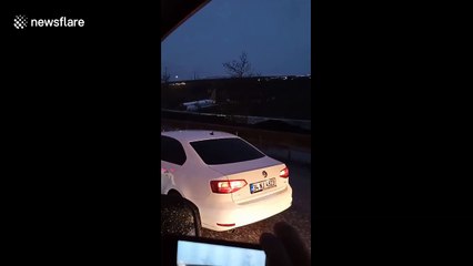 Horrifying footage of plane SNAPPED in half at Istanbul airport leaving three dead and 179 injured