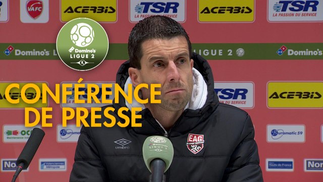 Conférence de presse Valenciennes FC - EA Guingamp (0-0) : Olivier GUEGAN (VAFC) - (EAG) - 2019/2020