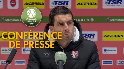 Conférence de presse Valenciennes FC - EA Guingamp (0-0) : Olivier GUEGAN (VAFC) -  (EAG) - 2019/2020