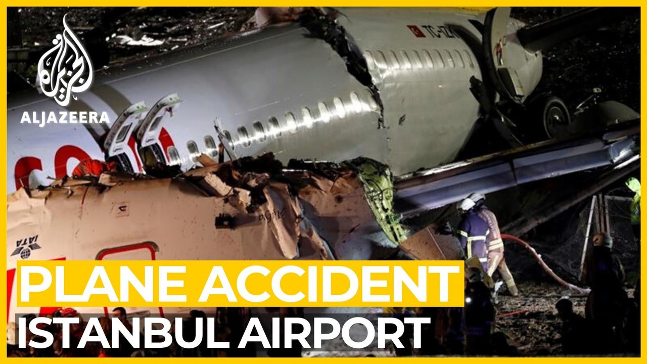 Dozens injured as plane skids off Istanbul airp...