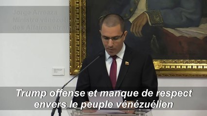Le gouvernement du Venezuela accuse Donald Trump de 'violentes menaces'
