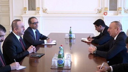 - Bakan Çavuşoğlu, İlham Aliyev ile görüştü