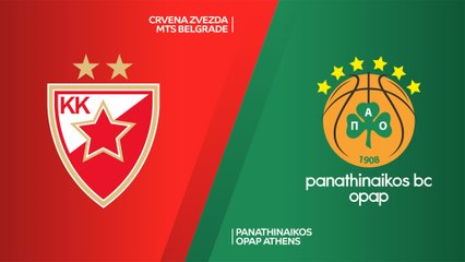 Download Video: Crvena Zvezda mts Belgrade - Panathinaikos OPAP Athens Highlights | EuroLeague, RS Round 23