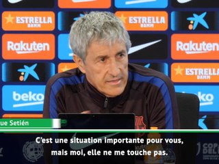 Barça - Setién s'agace de la polémique Messi-Abidal