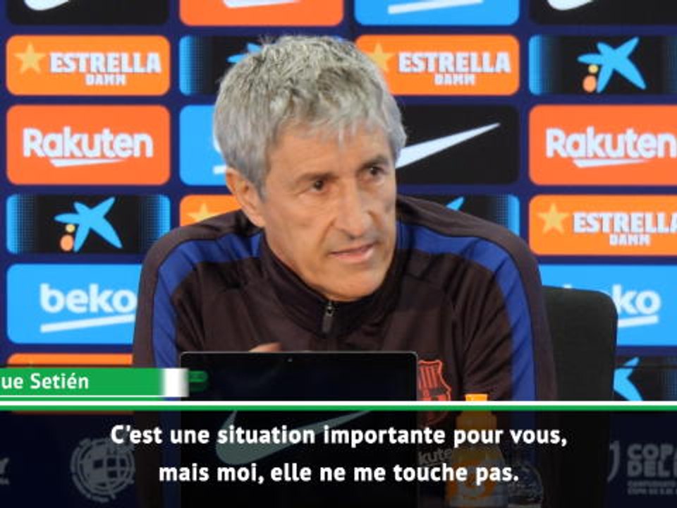Barça - Setién s'agace de la polémique Messi-Abidal