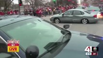 Check This Out: Car drives through barrier on Chiefs championship parade route