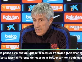 Barça - Setién :"Le lien entre Messi et Griezmann sera fluide et extraordinaire."