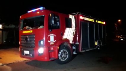 Bombeiros são mobilizados em suposto incêndio a residência no Alvorada