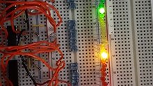 Relay race of LED Bar Graph