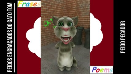 Peidos engraçados do gato tom: Peido pecador, ele sabe o que fez! [Frases e Poemas]