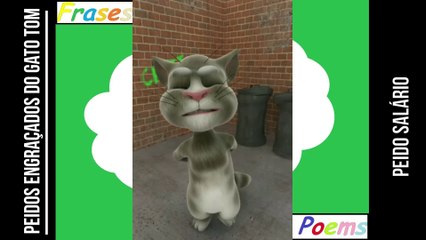 Peidos engraçados do gato tom: Peido salário, só sai no final do mês! [Frases e Poemas]