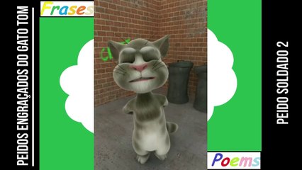 Peidos engraçados do gato tom: Peido soldado 2, quando sai emite um som tão alto... [Frases e Poemas]