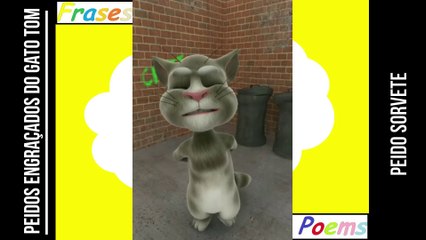 Peidos engraçados do gato tom: Peido sorvete, ele sai cremoso! [Frases e Poemas]