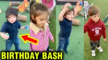 Taimur Ali Khan AMAZING Dance With Yash And Roohi Johar At Birthday Bash | Watch Video