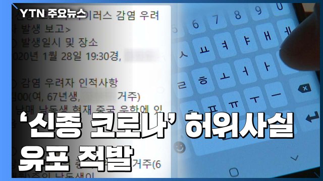 '신종 코로나' 허위사실 유포 적발...마스크 사기 96건 수사 / YTN
