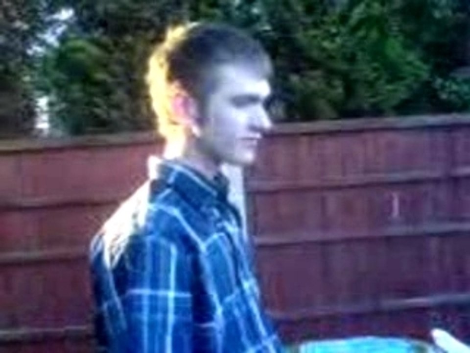 Mad martin on mini moto and chums