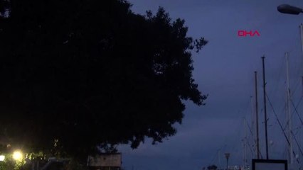 Muğla bodrum'da şiddetli rüzgar