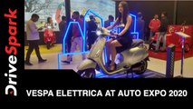 Vespa Elettrica at Auto Expo 2020 | Vespa Elettrica  First Look, Features & More
