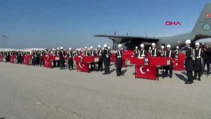 Van jandarma filo komutanlığı'nda çığ şehitleri için tören-2