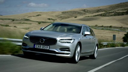 New Volvo V90 Driving Video