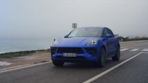 The new Porsche Macan GTS in Sapphire Blue Driving Video