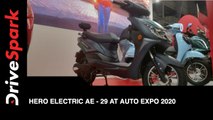 Hero Electric AE-29 at Auto Expo 2020 | Hero Electric AE-29  First Look, Features & More