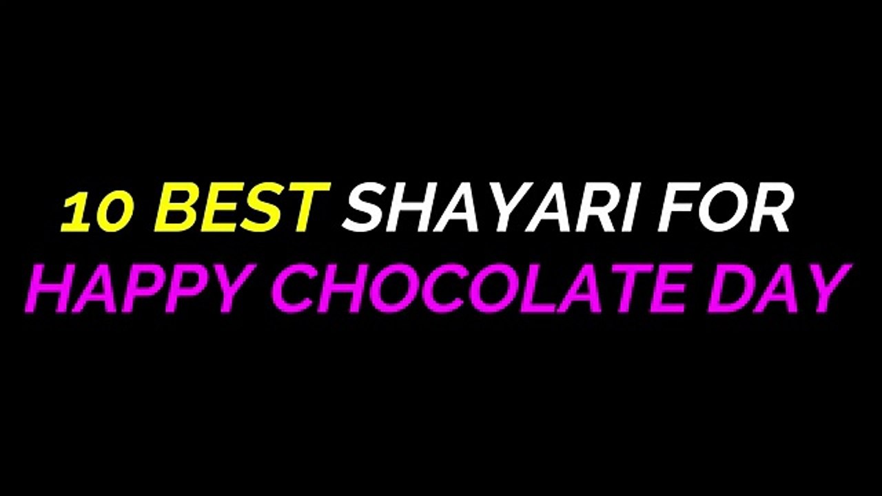 Chocolate day shayari in hindi  10 best status for Gf, Bf, Husband, Wife   Chocolate day new quotes