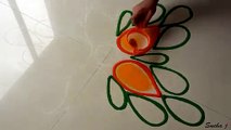 Beautiful innovative rangoli design