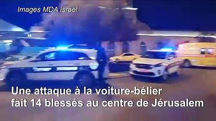 Israël: attaque à la voiture-bélier à Jérusalem, au moins 14 blessés
