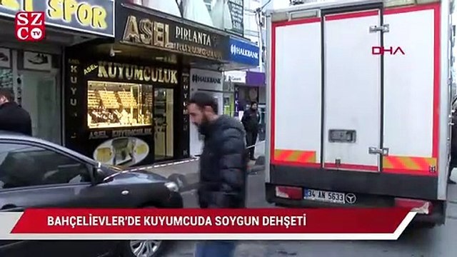 Bahçelievler'de kuyumcuda soygun dehşeti