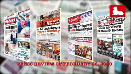 CAMEROONIAN PRESS REVIEW OF FEBRUARY 6, 2020