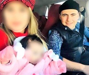 Şehitten geriye 3 aylık kızıyla vedalaştığı görüntüler kaldı