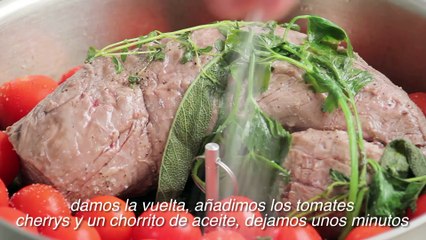 Receta de filete de ternera al vapor