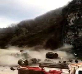 Giresun'da heyelan böyle geldi