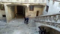 Pedro Sánchez y Quim Torra se reúnen en el Palau de la Generalitat.