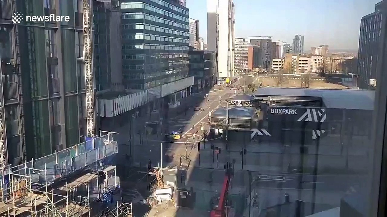 Police use bomb disposal robot moments before situation declared safe